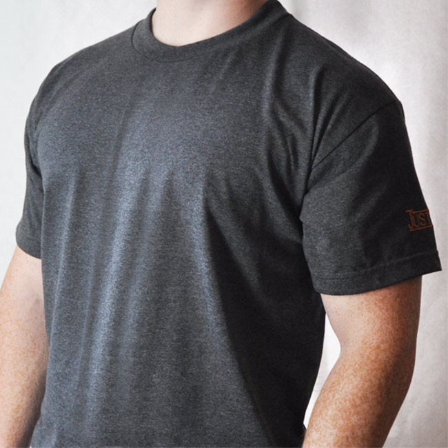 Charcoal TShirt Justified Trading Company Ltd